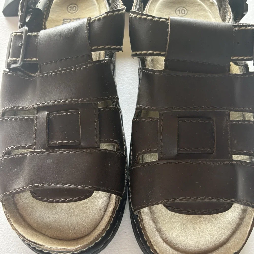 Vtg Y2K Faded Glory Hudson Sandals Mens 10 Chunky Fisherman Platform 90's Retro